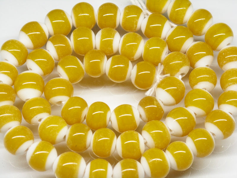 | TOKO-BEADS |AG004N-13 カラーベルトビーズ（連） 9mmとんぼ玉,ビーズ,トンボ玉,アジア,インド,エスニック,手作り,パーツ,アクセサリー