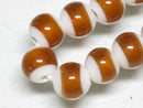 TOKO-BEADS AG004-18N Glass bead (strand) 8.5mm AG004-18N カラーベルトビーズ（連） 8.5mm Asian bead & African bead  Handmade,Lampeork,bead,asia,india,ethnic,parts,accessory,beads とんぼ玉,ビーズ,トンボ玉,アジア,インド,エスニック,手作り,パーツ,アクセサリー