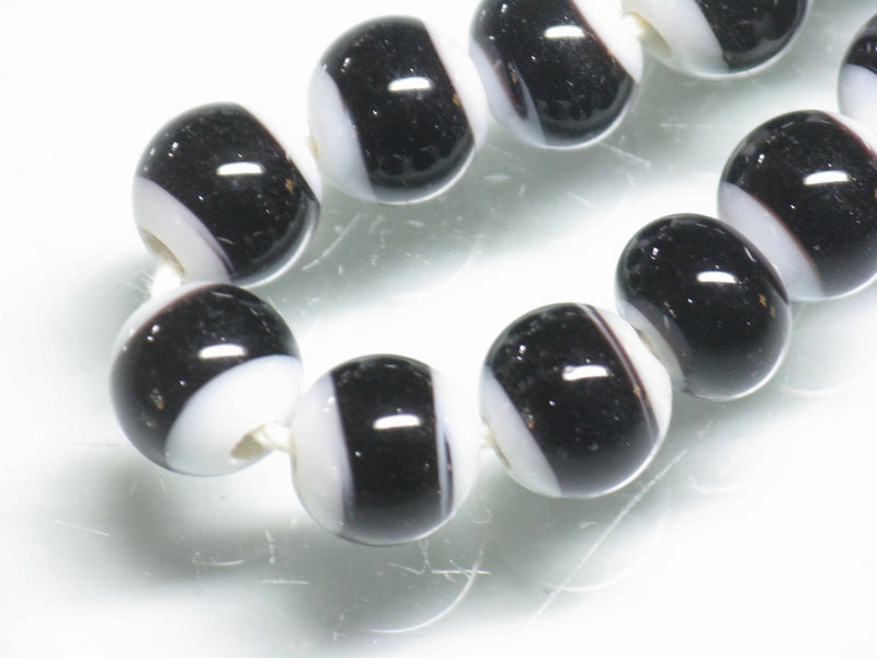 TOKO-BEADS AG004N-24 Glass bead 8.5mm AG004N-24 カラーベルトビーズ 8.5mm Asian bead & African bead  Handmade,Lampeork,bead,asia,india,ethnic,parts,accessory,beads とんぼ玉,ビーズ,トンボ玉,アジア,インド,エスニック,手作り,パーツ,アクセサリー