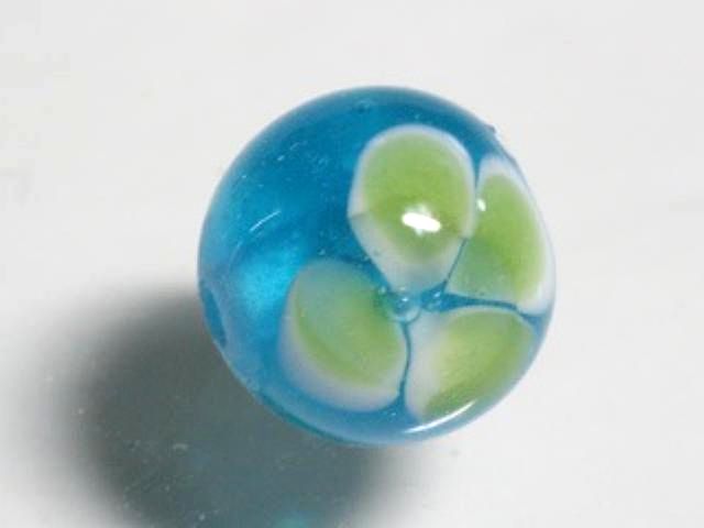 TOKO-BEADS AG006S-01 Glass bead 11mm AG006S-01 フラワービーズ 11mm Asian bead & African bead  Handmade,Lampeork,bead,asia,india,ethnic,parts,accessory,beads とんぼ玉,ビーズ,トンボ玉,アジア,インド,エスニック,手作り,パーツ,アクセサリー