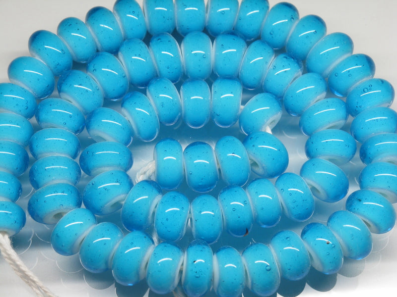 | TOKO-BEADS |AG007N-02 ホワイトハートビーズ（連） 11~12mmとんぼ玉,ビーズ,トンボ玉,アジア,インド,エスニック,手作り,パーツ,アクセサリー