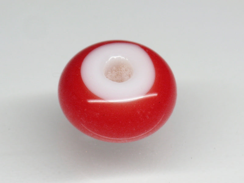 TOKO-BEADS AG007S-09 White Heart bead 11~12mm AG007S-09 ホワイトハートビーズ 11~12mm Asian bead & African bead  Handmade,Lampeork,bead,asia,india,ethnic,parts,accessory,beads とんぼ玉,ビーズ,トンボ玉,アジア,インド,エスニック,手作り,パーツ,アクセサリー