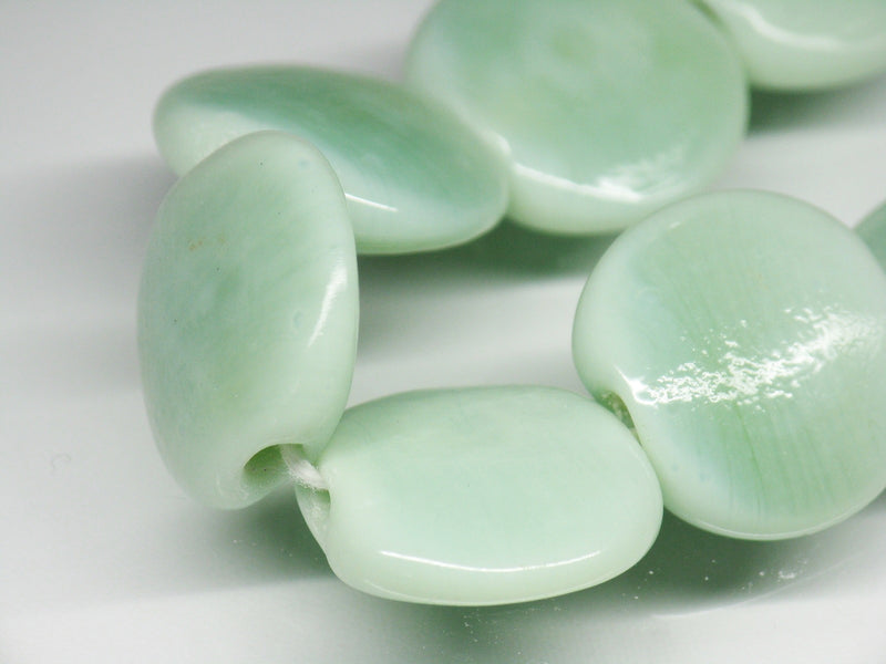 TOKO-BEADS AG008N-07 Glass bead (strand) 17mm AG008N-07 丸型フラットビーズ（連） 17mm Asian bead & African bead  Handmade,Lampeork,bead,asia,india,ethnic,parts,accessory,beads とんぼ玉,ビーズ,トンボ玉,アジア,インド,エスニック,手作り,パーツ,アクセサリー