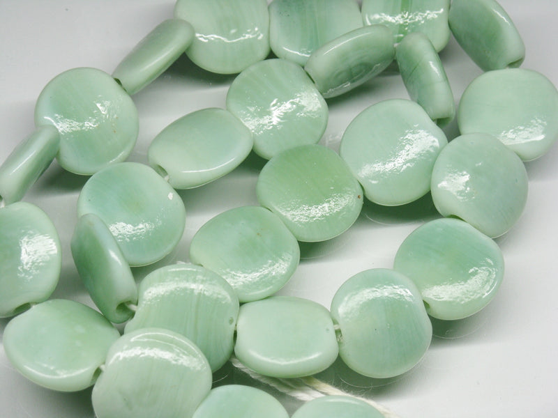 TOKO-BEADS AG008N-07 Glass bead (strand) 17mm AG008N-07 丸型フラットビーズ（連） 17mm Asian bead & African bead  Handmade,Lampeork,bead,asia,india,ethnic,parts,accessory,beads とんぼ玉,ビーズ,トンボ玉,アジア,インド,エスニック,手作り,パーツ,アクセサリー