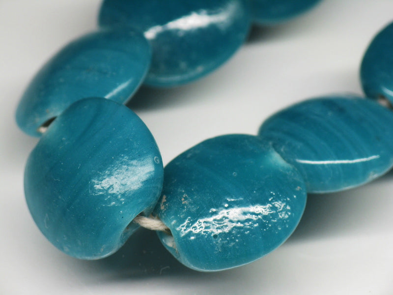 TOKO-BEADS AG008-33N Glass bead (strand) 14~14.5mm AG008-33N 丸型フラットビーズ（連） 14~14.5mm Asian bead & African bead  Handmade,Lampeork,bead,asia,india,ethnic,parts,accessory,beads とんぼ玉,ビーズ,トンボ玉,アジア,インド,エスニック,手作り,パーツ,アクセサリー