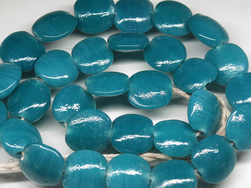 TOKO-BEADS AG008-33N Glass bead (strand) 14~14.5mm AG008-33N 丸型フラットビーズ（連） 14~14.5mm Asian bead & African bead  Handmade,Lampeork,bead,asia,india,ethnic,parts,accessory,beads とんぼ玉,ビーズ,トンボ玉,アジア,インド,エスニック,手作り,パーツ,アクセサリー