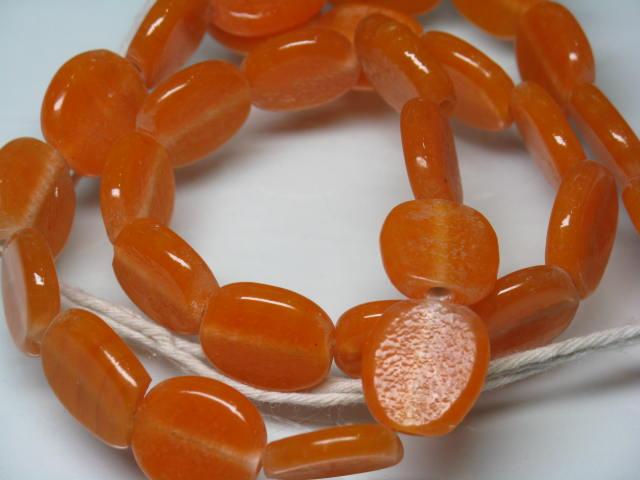 | TOKO-BEADS |AG008N-38 丸型フラットビーズ（連） 13~16mmとんぼ玉,ビーズ,トンボ玉,アジア,インド,エスニック,手作り,パーツ,アクセサリー