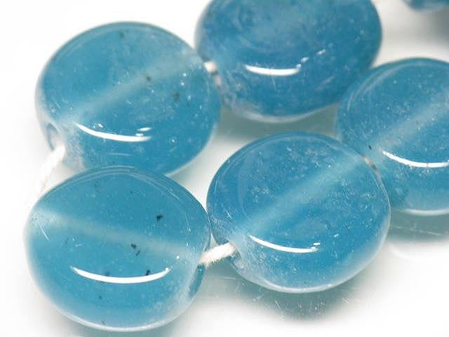 TOKO-BEADS AG008-44N Glass bead (strand) 14~15mm AG008-44N 丸型フラットビーズ（連） 14~15mm Asian bead & African bead  Handmade,Lampeork,bead,asia,india,ethnic,parts,accessory,beads とんぼ玉,ビーズ,トンボ玉,アジア,インド,エスニック,手作り,パーツ,アクセサリー