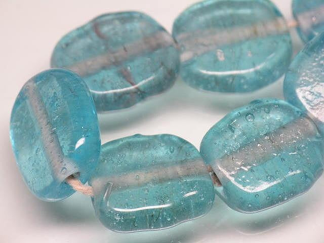 TOKO-BEADS AG008-45N Glass bead (strand) 13~14mm AG008-45N 丸型フラットビーズ（連） 13~14mm Asian bead & African bead  Handmade,Lampeork,bead,asia,india,ethnic,parts,accessory,beads とんぼ玉,ビーズ,トンボ玉,アジア,インド,エスニック,手作り,パーツ,アクセサリー