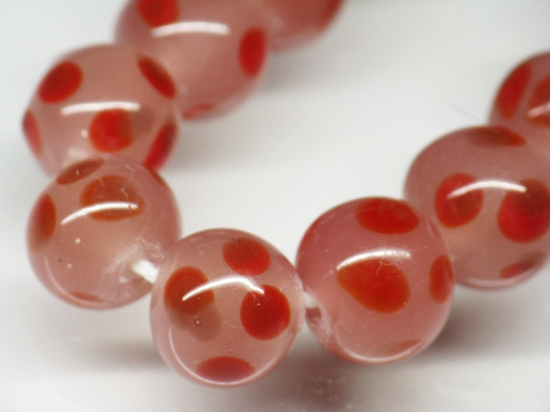TOKO-BEADS AG009N-13 Glass bead (strand) 11~12mm AG009N-13 とんぼ玉（連） 11~12mm Asian bead & African bead  Handmade,Lampeork,bead,asia,india,ethnic,parts,accessory,beads とんぼ玉,ビーズ,トンボ玉,アジア,インド,エスニック,手作り,パーツ,アクセサリー
