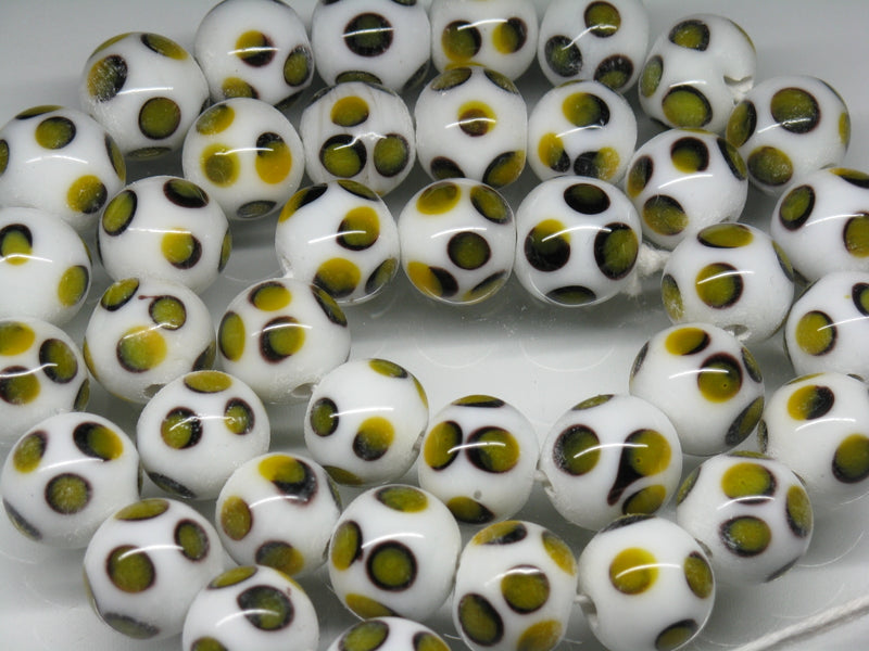 TOKO-BEADS AG009N-15 Glass bead (strand) 12.5mm AG009N-15 とんぼ玉（連） 12.5mm Asian bead & African bead  Handmade,Lampeork,bead,asia,india,ethnic,parts,accessory,beads とんぼ玉,ビーズ,トンボ玉,アジア,インド,エスニック,手作り,パーツ,アクセサリー