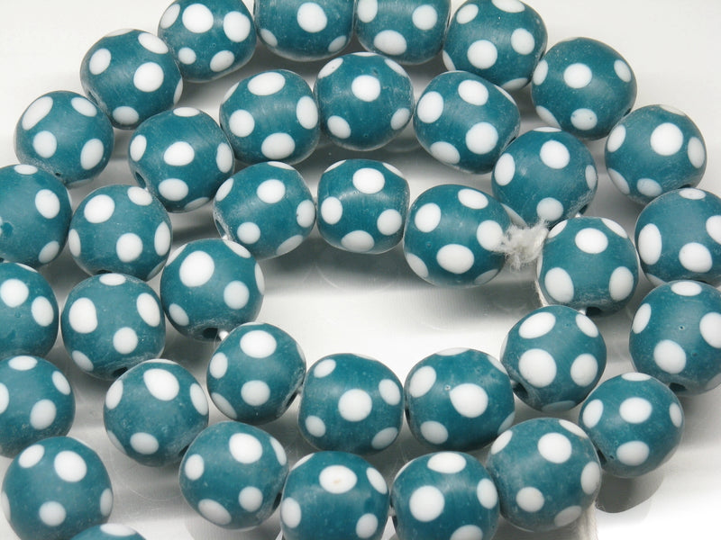 TOKO-BEADS AG009N-29 Glass bead (strand) 12~13mm AG009N-29 とんぼ玉（連） 12~13mm Asian bead & African bead  Handmade,Lampeork,bead,asia,india,ethnic,parts,accessory,beads とんぼ玉,ビーズ,トンボ玉,アジア,インド,エスニック,手作り,パーツ,アクセサリー