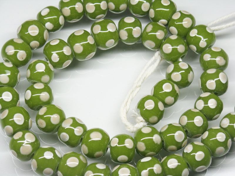TOKO-BEADS AG009N-39 Glass bead (strand) 11mm AG009N-39 とんぼ玉（連） 11mm Asian bead & African bead  Handmade,Lampeork,bead,asia,india,ethnic,parts,accessory,beads とんぼ玉,ビーズ,トンボ玉,アジア,インド,エスニック,手作り,パーツ,アクセサリー