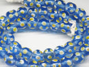 TOKO-BEADS AG009-43N Glass bead (strand) 11~12mm AG009-43N とんぼ玉（連） 11~12mm Asian bead & African bead  Handmade,Lampeork,bead,asia,india,ethnic,parts,accessory,beads とんぼ玉,ビーズ,トンボ玉,アジア,インド,エスニック,手作り,パーツ,アクセサリー