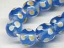 TOKO-BEADS AG009-44N Glass bead (strand) 11~12mm AG009-44N とんぼ玉（連） 11~12mm Asian bead & African bead  Handmade,Lampeork,bead,asia,india,ethnic,parts,accessory,beads とんぼ玉,ビーズ,トンボ玉,アジア,インド,エスニック,手作り,パーツ,アクセサリー
