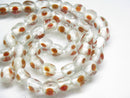 TOKO-BEADS AG010-01N Glass bead (strand) 9~9.5mm AG010-01N 三角とんぼ玉（連） 9~9.5mm Asian bead & African bead  Handmade,Lampeork,bead,asia,india,ethnic,parts,accessory,beads とんぼ玉,ビーズ,トンボ玉,アジア,インド,エスニック,手作り,パーツ,アクセサリー