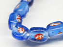 TOKO-BEADS AG010-04N Glass bead (strand) 7~8mm AG010-04N 三角とんぼ玉（連） 7~8mm Asian bead & African bead  Handmade,Lampeork,bead,asia,india,ethnic,parts,accessory,beads とんぼ玉,ビーズ,トンボ玉,アジア,インド,エスニック,手作り,パーツ,アクセサリー