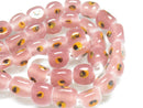 TOKO-BEADS AG010-07N Glass bead (strand) 9~9.5mm AG010-07N 三角とんぼ玉（連） 9~9.5mm Asian bead & African bead  Handmade,Lampeork,bead,asia,india,ethnic,parts,accessory,beads とんぼ玉,ビーズ,トンボ玉,アジア,インド,エスニック,手作り,パーツ,アクセサリー