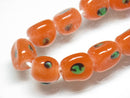 TOKO-BEADS AG010-11N Glass bead (strand) 8.5~9mm AG010-11N 三角とんぼ玉（連） 8.5~9mm Asian bead & African bead  Handmade,Lampeork,bead,asia,india,ethnic,parts,accessory,beads とんぼ玉,ビーズ,トンボ玉,アジア,インド,エスニック,手作り,パーツ,アクセサリー