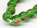 TOKO-BEADS AG010-27N Glass bead (strand) 7~8mm AG010-27N 三角とんぼ玉（連） 7~8mm Asian bead & African bead  Handmade,Lampeork,bead,asia,india,ethnic,parts,accessory,beads とんぼ玉,ビーズ,トンボ玉,アジア,インド,エスニック,手作り,パーツ,アクセサリー