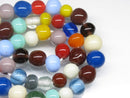 TOKO-BEADS AG015-42 Glass bead (strand) 7~10mm AG015-42 ガラスビーズ（連） 7~10mm Asian bead & African bead  Handmade,Lampeork,bead,asia,india,ethnic,parts,accessory,beads とんぼ玉,ビーズ,トンボ玉,アジア,インド,エスニック,手作り,パーツ,アクセサリー