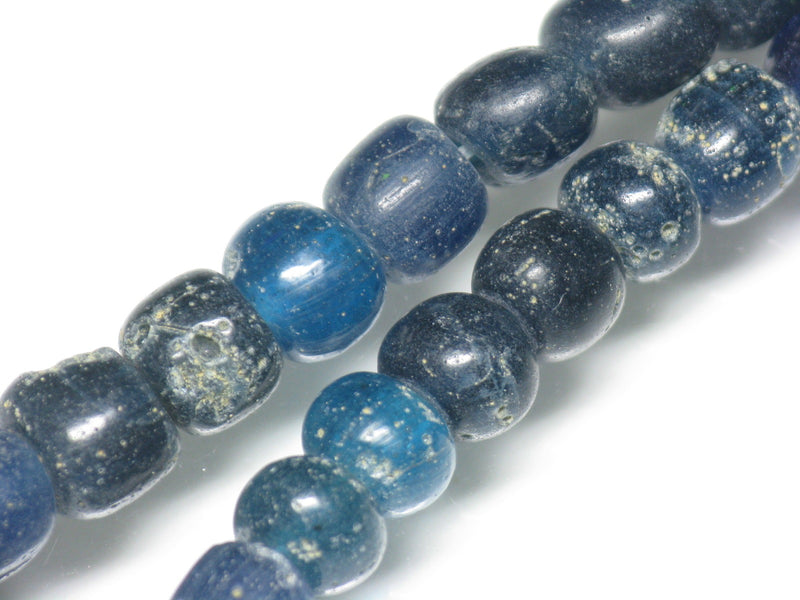 | TOKO-BEADS |AG015-45 ヴィンテージカラーガラスビーズ（連） 6.5~8.5mmとんぼ玉,ビーズ,トンボ玉,アジア,インド,エスニック,手作り,パーツ,アクセサリー