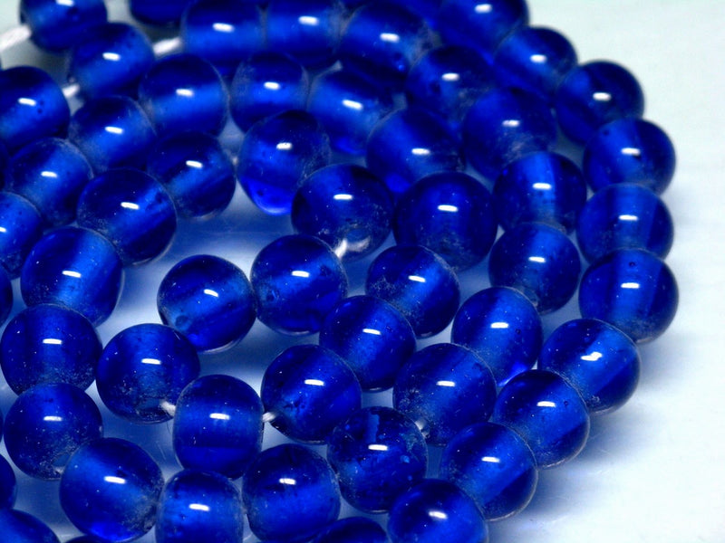 | TOKO-BEADS |AG015N-28 ガラスビーズ（連） 7.5~8mmとんぼ玉,ビーズ,トンボ玉,アジア,インド,エスニック,手作り,パーツ,アクセサリー