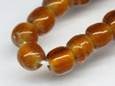TOKO-BEADS AG015-62N Glass bead (Strand) 7~7.5mm AG015-62N ガラスビーズ（連） 7~7.5mm Asian bead & African bead  Handmade,Lampeork,bead,asia,india,ethnic,parts,accessory,beads とんぼ玉,ビーズ,トンボ玉,アジア,インド,エスニック,手作り,パーツ,アクセサリー