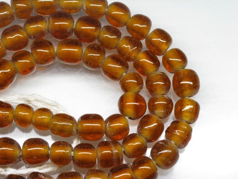 | TOKO-BEADS |AG015N-62 ガラスビーズ（連） 7~7.5mmとんぼ玉,ビーズ,トンボ玉,アジア,インド,エスニック,手作り,パーツ,アクセサリー