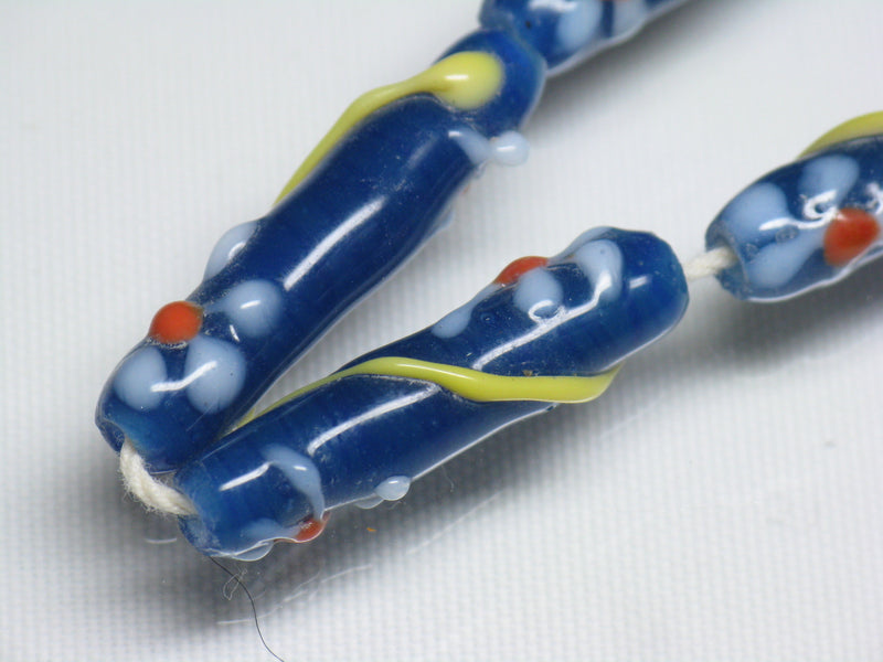 TOKO-BEADS AG017-30N Glass bead (strand) 7mm AG017-30N フラワービーズ（連） 7mm Asian bead & African bead  Handmade,Lampeork,bead,asia,india,ethnic,parts,accessory,beads とんぼ玉,ビーズ,トンボ玉,アジア,インド,エスニック,手作り,パーツ,アクセサリー