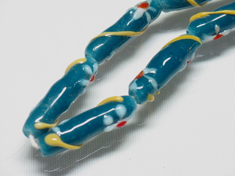 TOKO-BEADS AG017-31N Glass bead (strand) 7mm AG017-31N フラワービーズ（連） 7mm Asian bead & African bead  Handmade,Lampeork,bead,asia,india,ethnic,parts,accessory,beads とんぼ玉,ビーズ,トンボ玉,アジア,インド,エスニック,手作り,パーツ,アクセサリー
