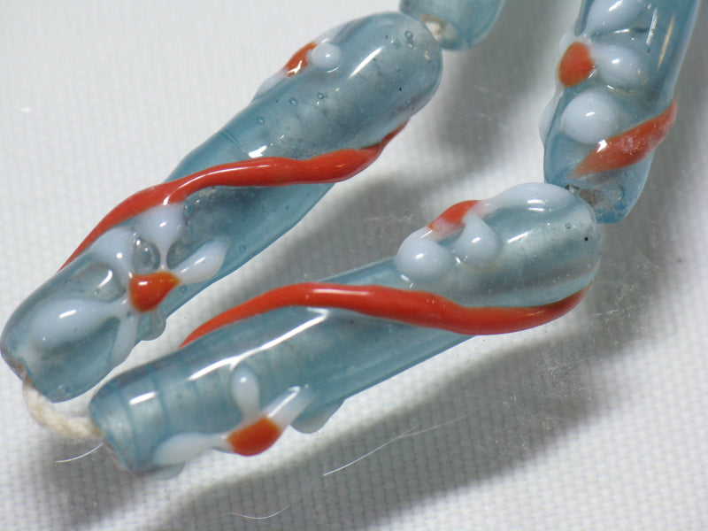 TOKO-BEADS AG017-33N Glass bead (strand) 7mm AG017-33N フラワービーズ（連） 7mm Asian bead & African bead  Handmade,Lampeork,bead,asia,india,ethnic,parts,accessory,beads とんぼ玉,ビーズ,トンボ玉,アジア,インド,エスニック,手作り,パーツ,アクセサリー
