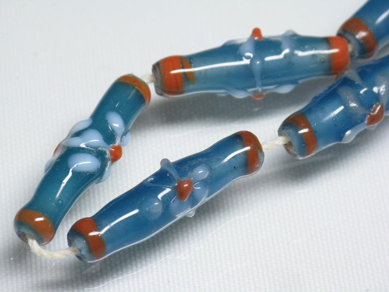 TOKO-BEADS AG017-34N Glass bead (strand) 7~8mm AG017-34N フラワービーズ（連） 7~8mm Asian bead & African bead  Handmade,Lampeork,bead,asia,india,ethnic,parts,accessory,beads とんぼ玉,ビーズ,トンボ玉,アジア,インド,エスニック,手作り,パーツ,アクセサリー