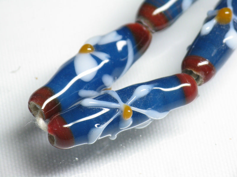TOKO-BEADS AG017-39N Glass bead (strand) 7~8mm AG017-39N フラワービーズ（連） 7~8mm Asian bead & African bead  Handmade,Lampeork,bead,asia,india,ethnic,parts,accessory,beads とんぼ玉,ビーズ,トンボ玉,アジア,インド,エスニック,手作り,パーツ,アクセサリー