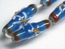 TOKO-BEADS AG017-40N Glass bead (strand) 7~8mm AG017-40N フラワービーズ（連） 7~8mm Asian bead & African bead  Handmade,Lampeork,bead,asia,india,ethnic,parts,accessory,beads とんぼ玉,ビーズ,トンボ玉,アジア,インド,エスニック,手作り,パーツ,アクセサリー