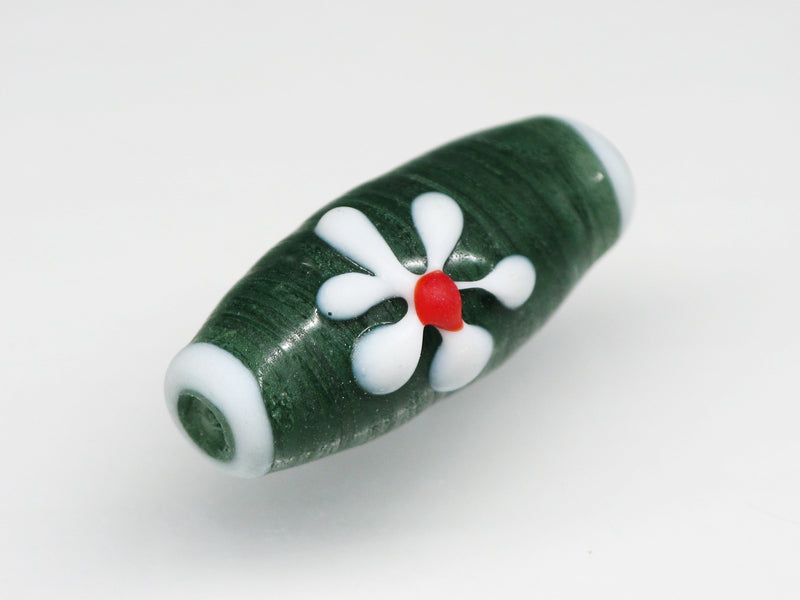 TOKO-BEADS AG017S-21 Glass bead 10~11mm AG017S-21 フラワービーズ 10~11mm Asian bead & African bead  Handmade,Lampeork,bead,asia,india,ethnic,parts,accessory,beads とんぼ玉,ビーズ,トンボ玉,アジア,インド,エスニック,手作り,パーツ,アクセサリー