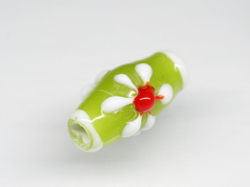 TOKO-BEADS AG017S-22 Glass bead 9~10mm AG017S-22 フラワービーズ 9~10mm Asian bead & African bead  Handmade,Lampeork,bead,asia,india,ethnic,parts,accessory,beads とんぼ玉,ビーズ,トンボ玉,アジア,インド,エスニック,手作り,パーツ,アクセサリー