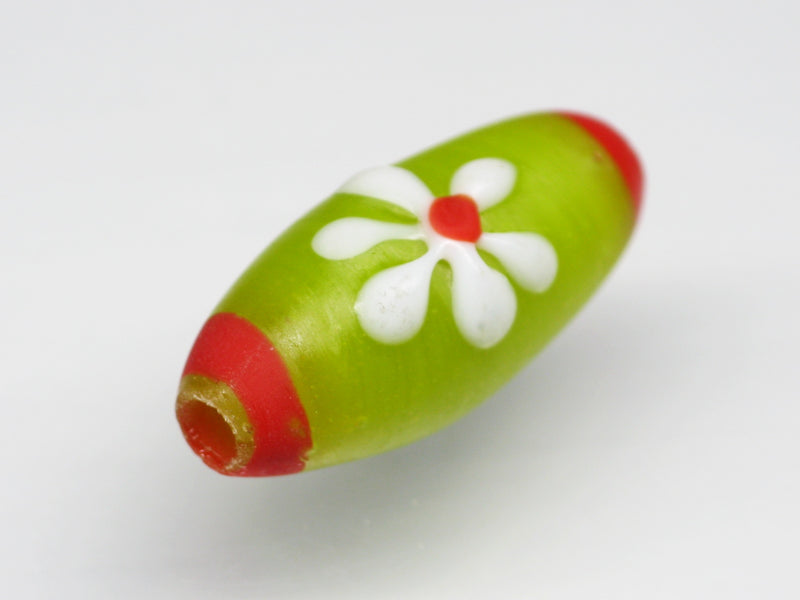 TOKO-BEADS AG017S-23 Glass bead 10~11mm AG017S-23 フラワービーズ 10~11mm Asian bead & African bead  Handmade,Lampeork,bead,asia,india,ethnic,parts,accessory,beads とんぼ玉,ビーズ,トンボ玉,アジア,インド,エスニック,手作り,パーツ,アクセサリー