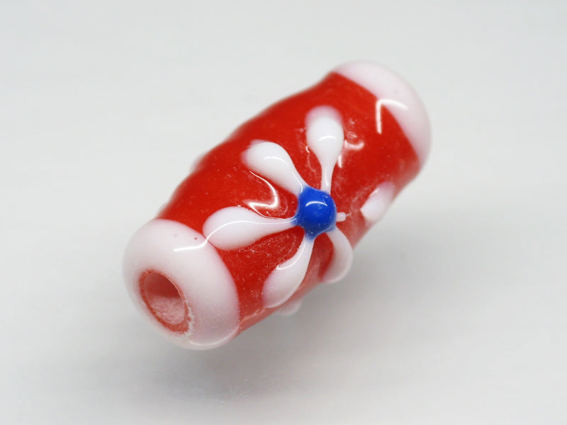 TOKO-BEADS AG017S-24 Glass bead 11~12mm AG017S-24 フラワービーズ 11~12mm Asian bead & African bead  Handmade,Lampeork,bead,asia,india,ethnic,parts,accessory,beads とんぼ玉,ビーズ,トンボ玉,アジア,インド,エスニック,手作り,パーツ,アクセサリー