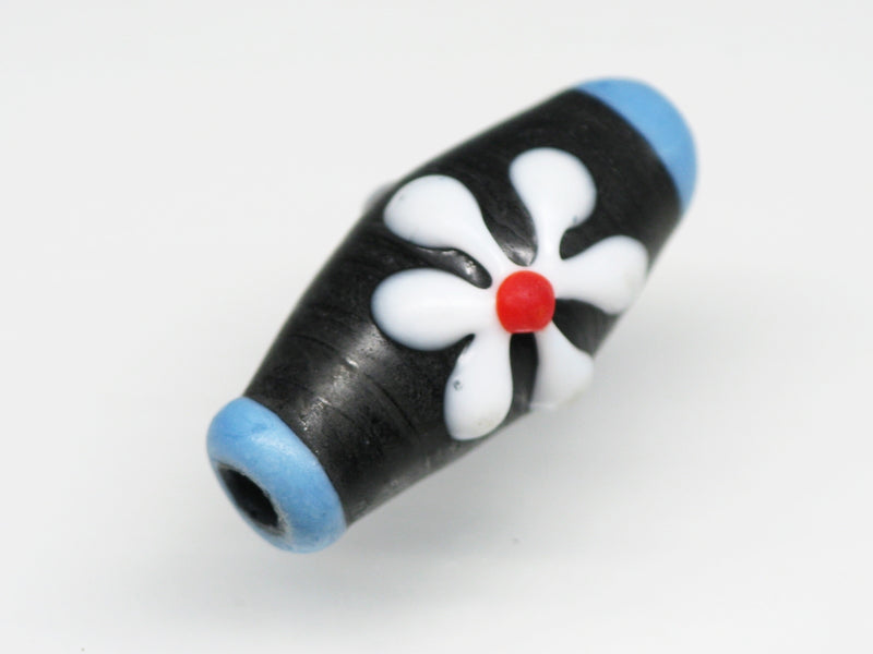 TOKO-BEADS AG017S-28 Glass bead 9~10mm AG017S-28 フラワービーズ 9~10mm Asian bead & African bead  Handmade,Lampeork,bead,asia,india,ethnic,parts,accessory,beads とんぼ玉,ビーズ,トンボ玉,アジア,インド,エスニック,手作り,パーツ,アクセサリー