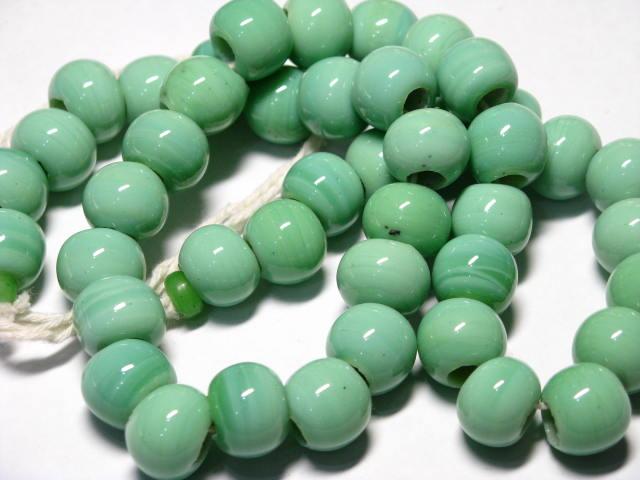 | TOKO-BEADS |AG018N-10 ガラスビーズ（連） 11.5~14mmとんぼ玉,ビーズ,トンボ玉,アジア,インド,エスニック,手作り,パーツ,アクセサリー