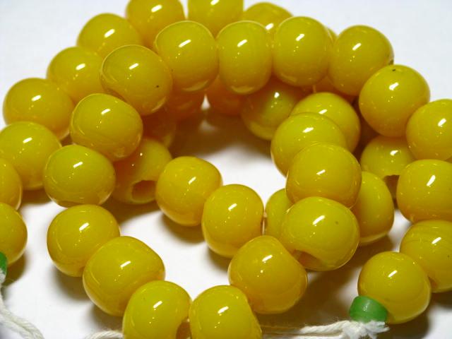 | TOKO-BEADS |AG018N-12 ガラスビーズ（連） 11.5~14mmとんぼ玉,ビーズ,トンボ玉,アジア,インド,エスニック,手作り,パーツ,アクセサリー