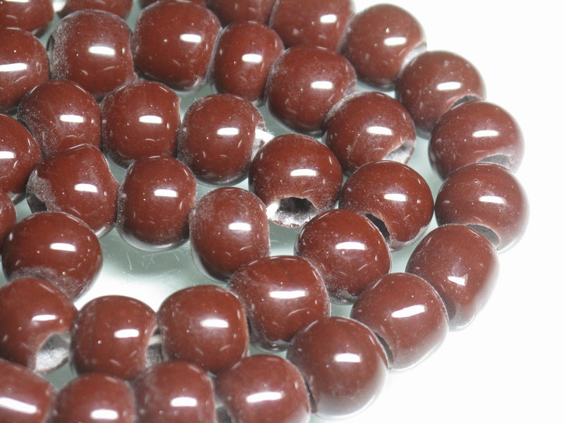 | TOKO-BEADS |AG018N-14 ガラスビーズ（連） 10mmとんぼ玉,ビーズ,トンボ玉,アジア,インド,エスニック,手作り,パーツ,アクセサリー