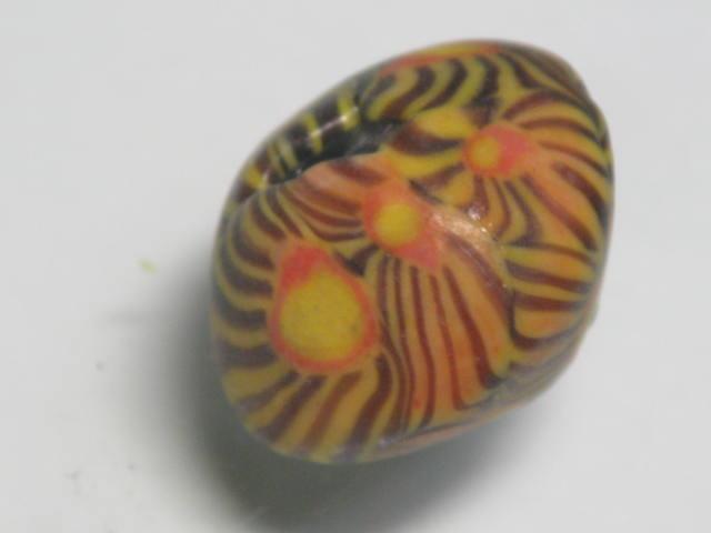 TOKO-BEADS AG019S-07 Glass bead 17.5~18.5mm AG019S-07 そろばん型とんぼ玉 17.5~18.5mm Asian bead & African bead  Handmade,Lampeork,bead,asia,india,ethnic,parts,accessory,beads とんぼ玉,ビーズ,トンボ玉,アジア,インド,エスニック,手作り,パーツ,アクセサリー