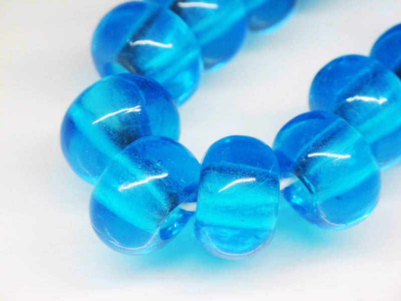 TOKO-BEADS AG020N-02 Glass bead (strand) 14mm AG020N-02 リング型ビーズ（連） 14mm Asian bead & African bead  Handmade,Lampeork,bead,asia,india,ethnic,parts,accessory,beads とんぼ玉,ビーズ,トンボ玉,アジア,インド,エスニック,手作り,パーツ,アクセサリー