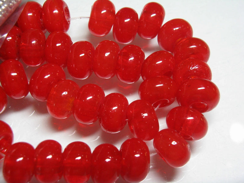 TOKO-BEADS AG020N-09 Glass bead (strand) 14mm AG020N-09 リング型ビーズ（連） 14mm Asian bead & African bead  Handmade,Lampeork,bead,asia,india,ethnic,parts,accessory,beads とんぼ玉,ビーズ,トンボ玉,アジア,インド,エスニック,手作り,パーツ,アクセサリー