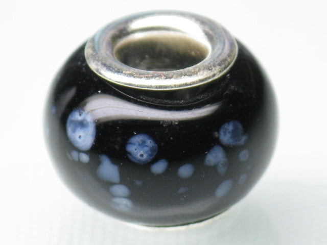 | TOKO-BEADS |AG021-44 ガラスビーズ（メタル付） 14.5mmとんぼ玉,ビーズ,トンボ玉,アジア,インド,エスニック,手作り,パーツ,アクセサリー