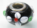 TOKO-BEADS AG021-67 Pandora bead 14.5mm AG021-67 ガラスビーズ（メタル付） 14.5mm Asian bead & African bead  Handmade,Lampeork,bead,asia,india,ethnic,parts,accessory,beads とんぼ玉,ビーズ,トンボ玉,アジア,インド,エスニック,手作り,パーツ,アクセサリー