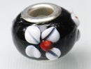 TOKO-BEADS AG021-74 Pandora bead 14.5mm AG021-74 ガラスビーズ（メタル付） 14.5mm Asian bead & African bead  Handmade,Lampeork,bead,asia,india,ethnic,parts,accessory,beads とんぼ玉,ビーズ,トンボ玉,アジア,インド,エスニック,手作り,パーツ,アクセサリー