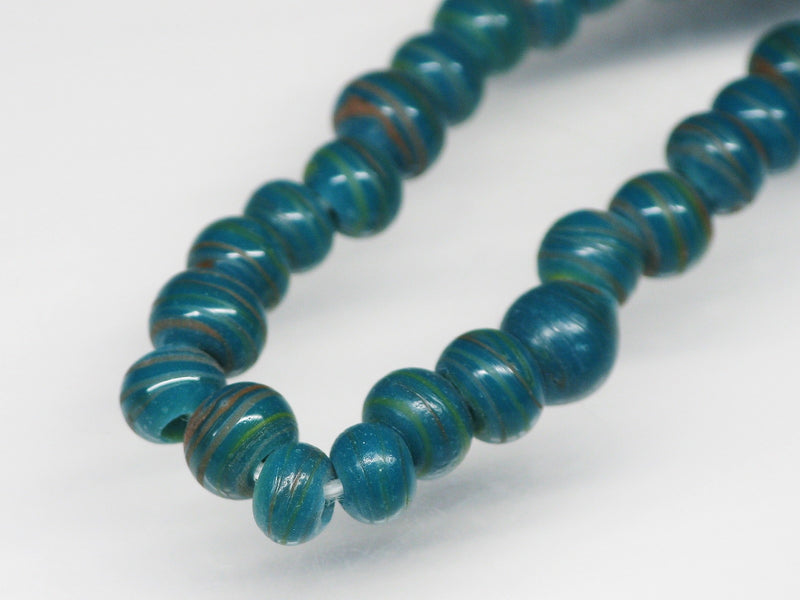 TOKO-BEADS AG024N-01 Glass bead (strand) 4~5mm AG024N-01 極小とんぼ玉（連） 4~5mm Asian bead & African bead  Handmade,Lampeork,bead,asia,india,ethnic,parts,accessory,beads とんぼ玉,ビーズ,トンボ玉,アジア,インド,エスニック,手作り,パーツ,アクセサリー